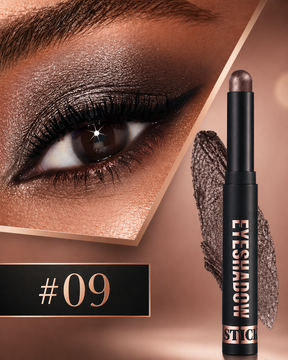 SparkGlow Eyes Waterproof Cream Eyeshadow Stick