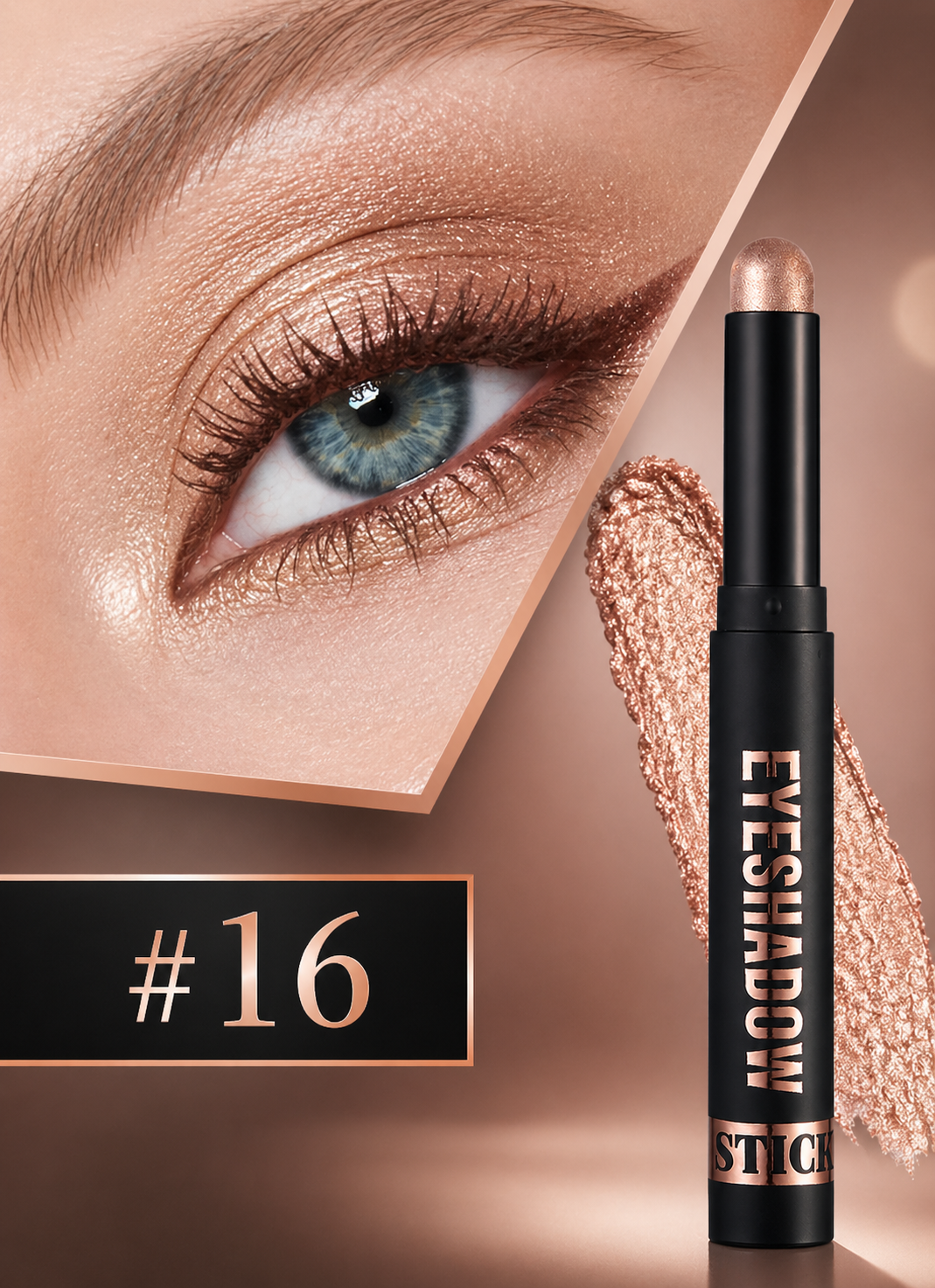 SparkGlow Eyes Waterproof Cream Eyeshadow Stick