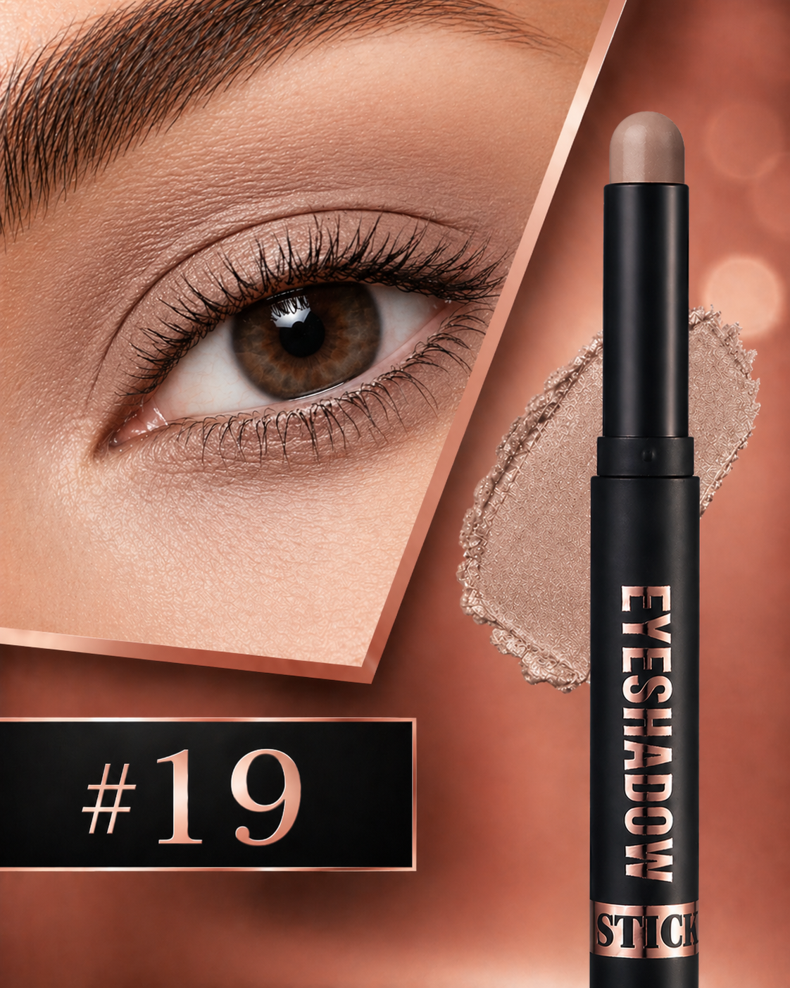 SparkGlow Eyes Waterproof Cream Eyeshadow Stick