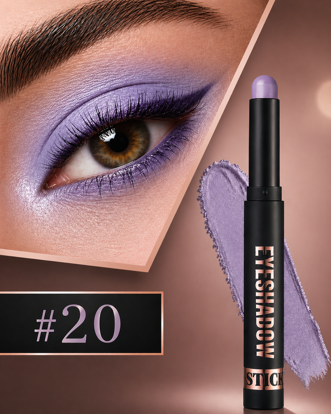 SparkGlow Eyes Waterproof Cream Eyeshadow Stick