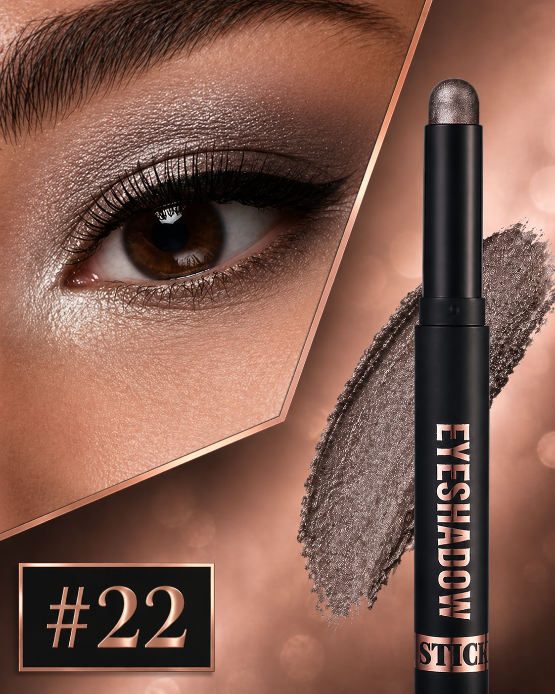 SparkGlow Eyes Waterproof Cream Eyeshadow Stick