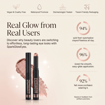 SparkGlow Eyes Waterproof Cream Eyeshadow Stick